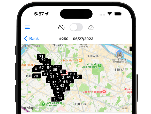 Optimisation de tournées denses